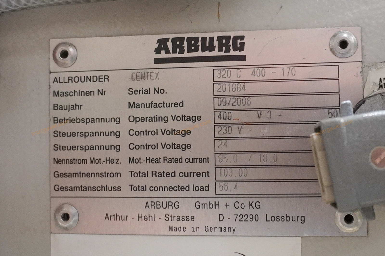 Fröccsöntő gép - Arburg, 320 C 400-170 2