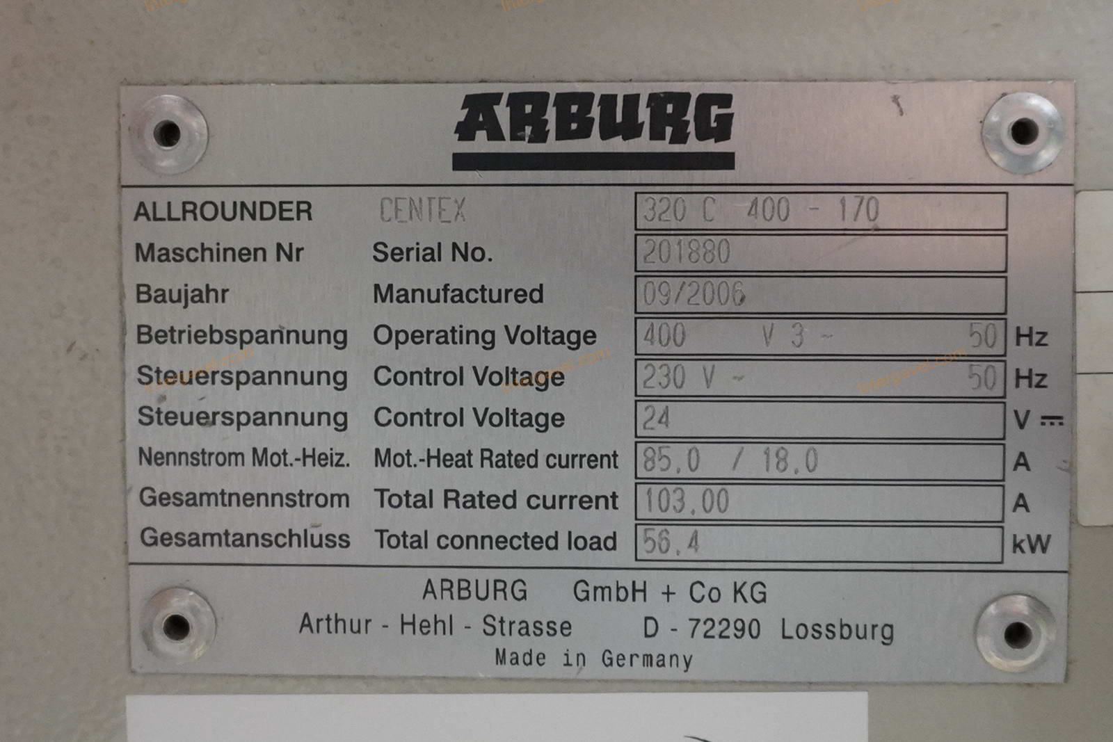 Fröccsöntő gép - Arburg, 320 C 400-170 2