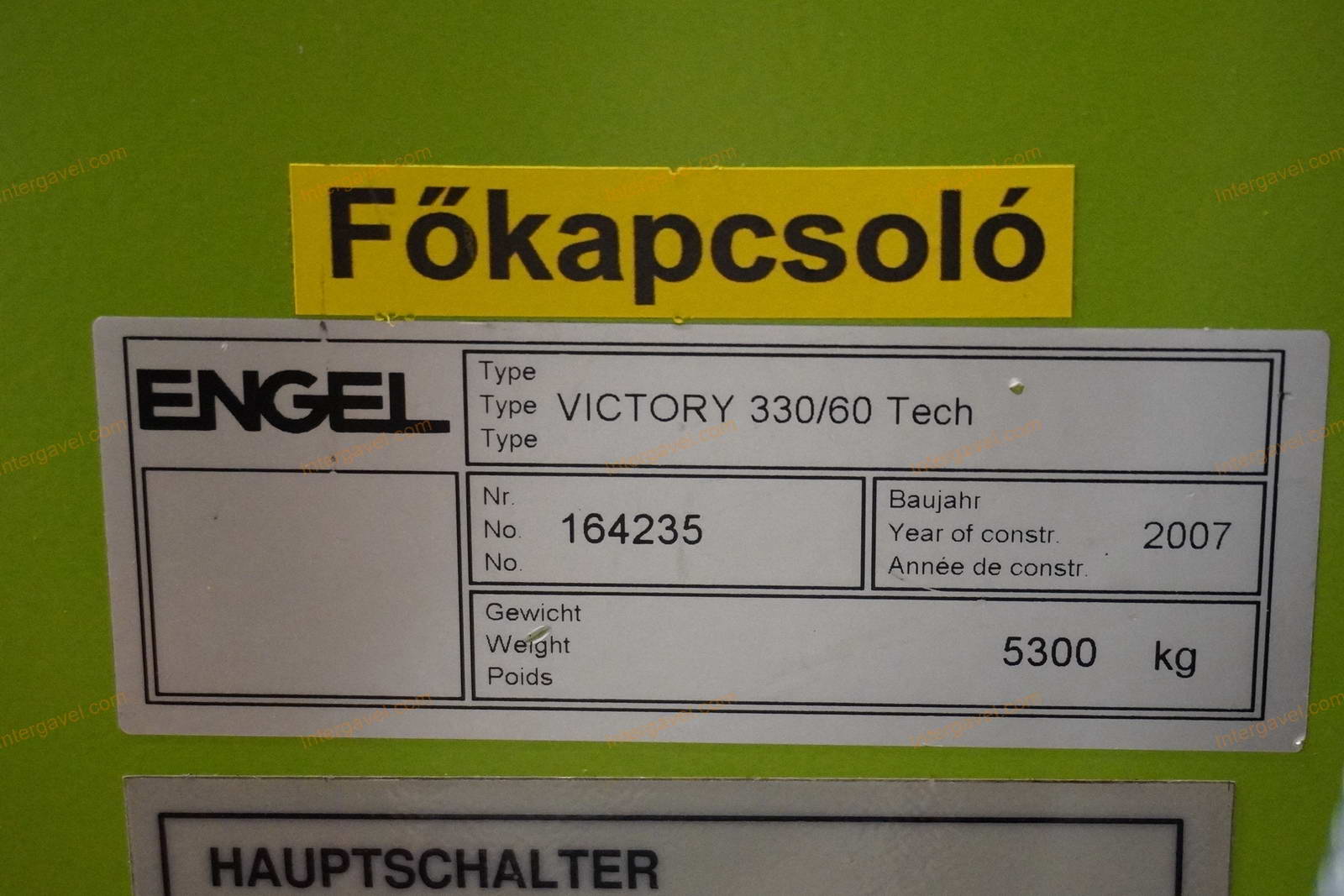 Fröccsöntő gép - Engel, Victory 330/60 Tech 2